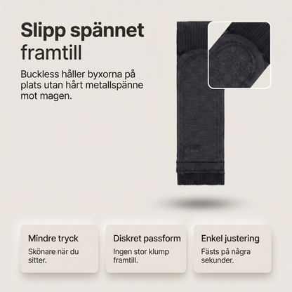 Buckless™ Komfortbälte för hela dagen