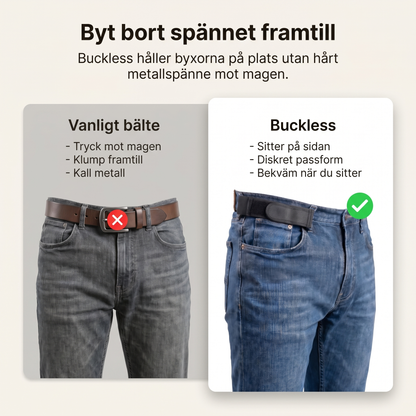 Buckless™ Komfortbälte för hela dagen